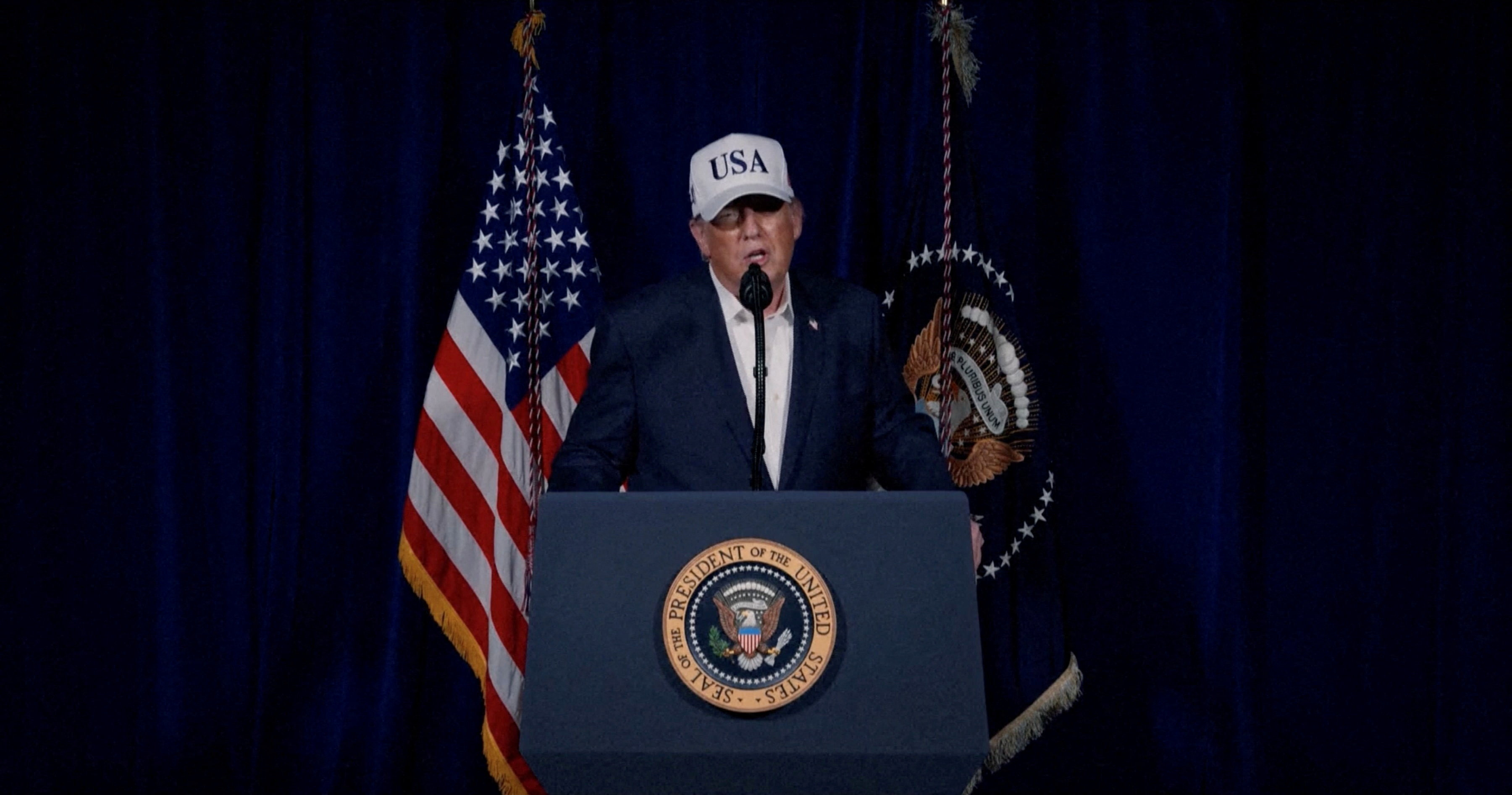 <p>President Donald Trump announces that the United States has begun major combat operations in Iran, February 28, 2026.</p>
