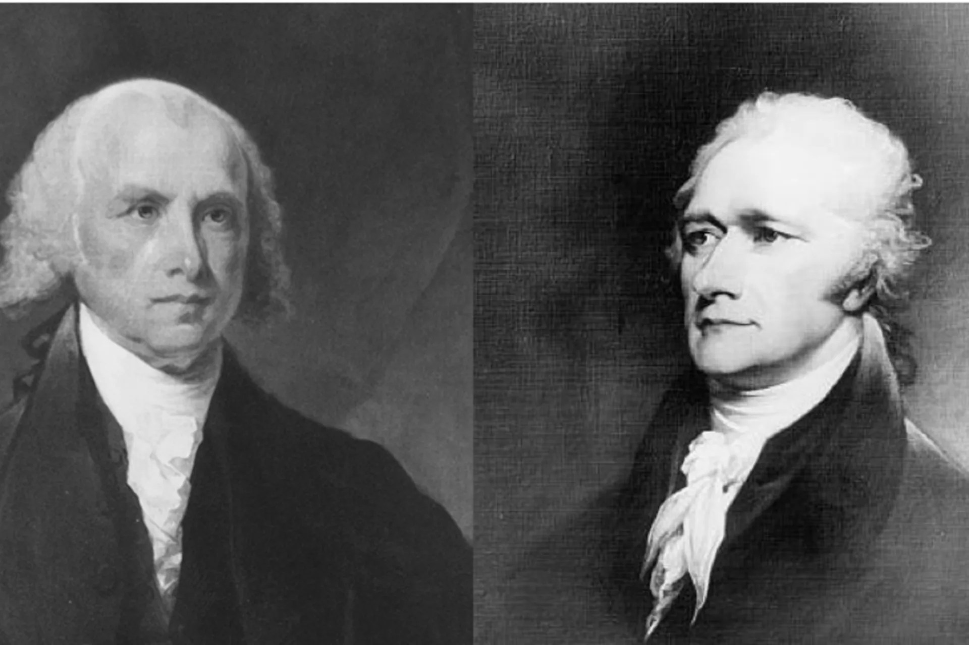 <p>James Madison and Alexander Hamilton.</p>
