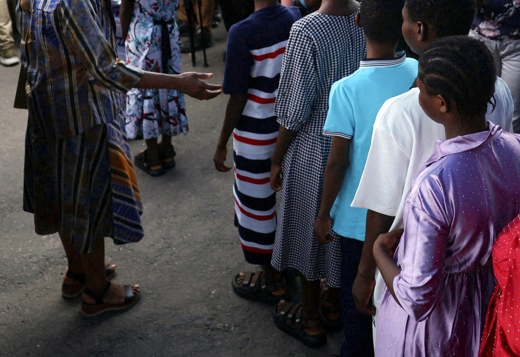 <p>Schoolchildren and a teacher who were kidnapped by gunmen in Nigeria’s southwestern Oyo state nearly two months ago, depart the Oyo State Government Secretariat after being rescued by security forces, in Ibadan, Oyo state, Nigeria, on July 13, 2026.</p>
