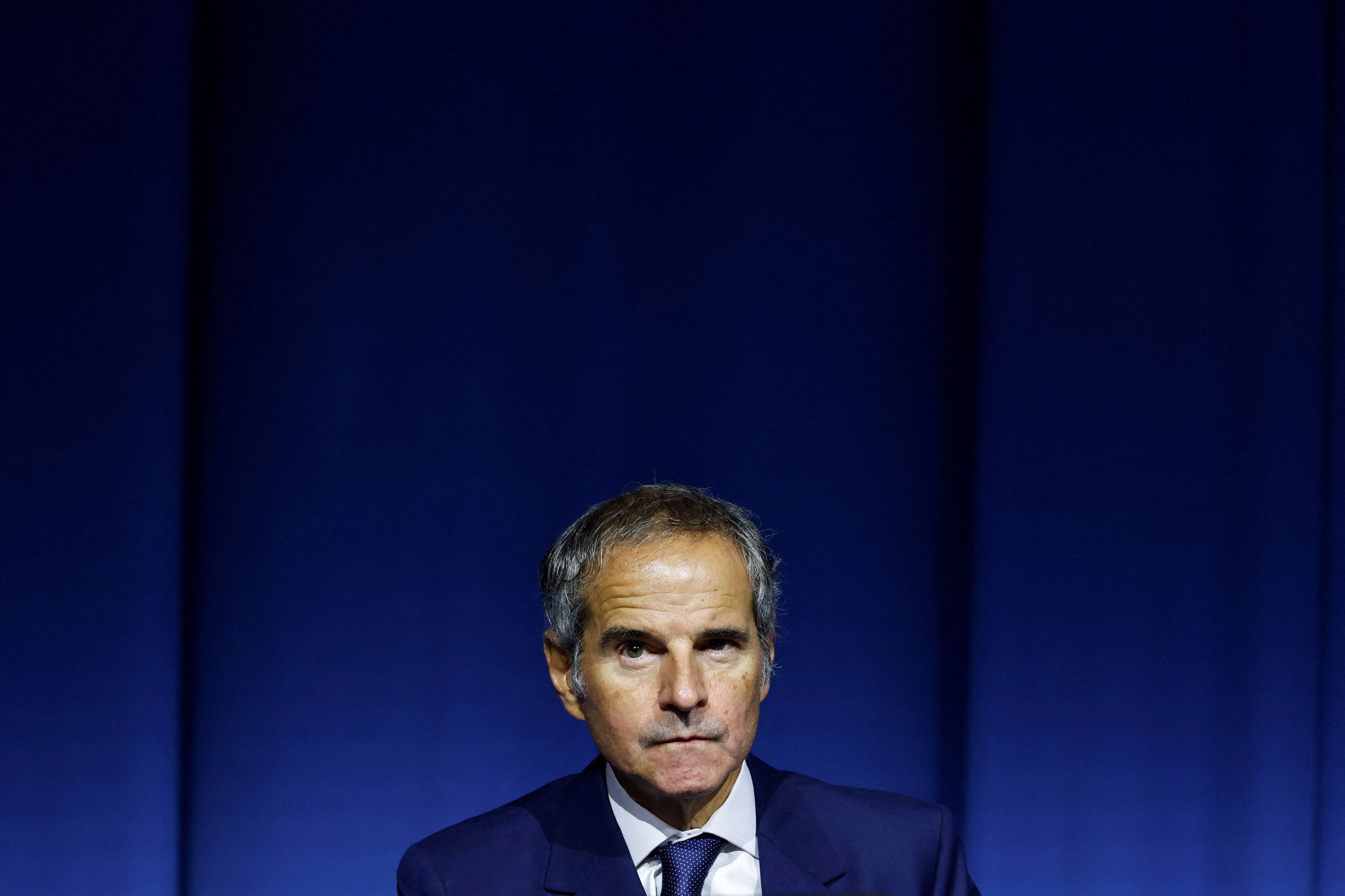 International Atomic Energy Agency Director General Rafael Grossi arrives on the opening day of the IAEA General Conference at the agency's headquarters in Vienna, Austria, September 14, 2026.
