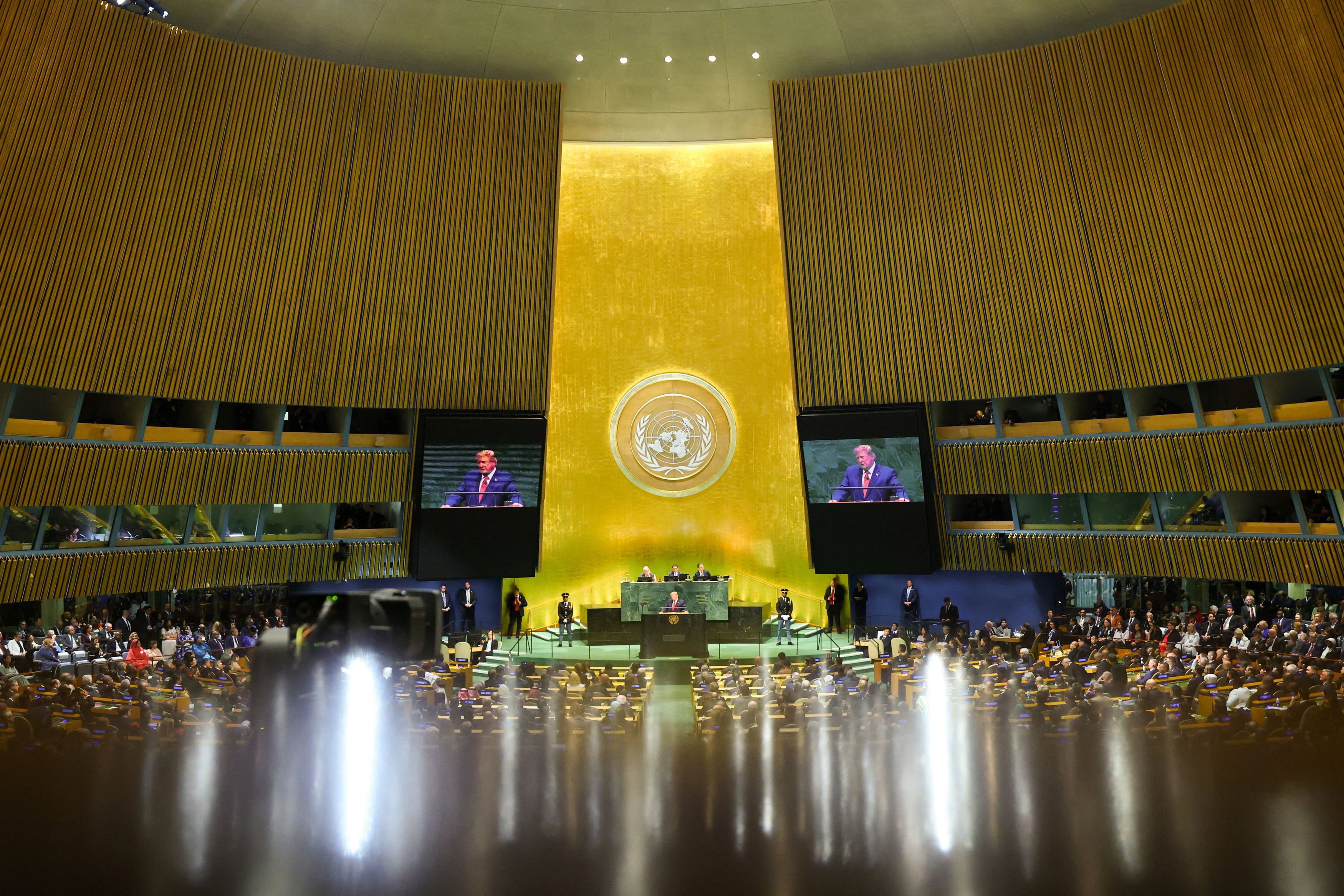 US President Donald Trump addresses the 81st United Nations General Assembly at UN headquarters in New York City, US, September 22, 2026.